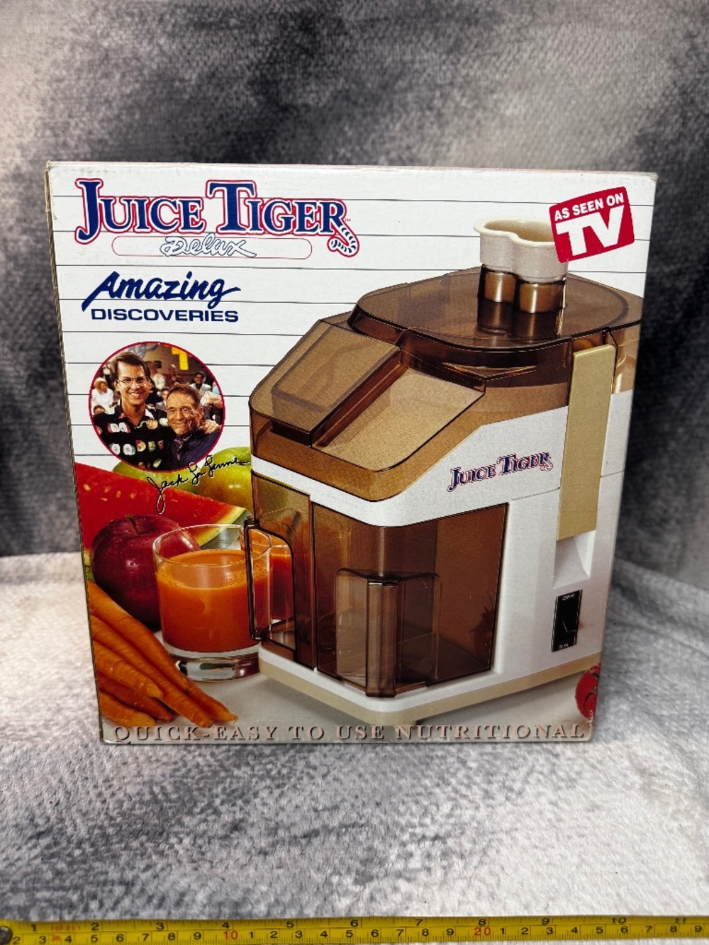 Vintage Juice Tiger Delux Jack LaLanne As Seen On TV In Original Box Tested work